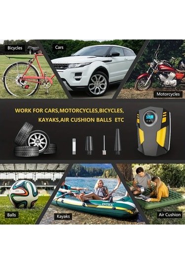 Challenger Zihinsel Dijital Ekranlı Siyah Dc12v Hava Pompası Otomatik Kapanış Aşırı Isınma Koruma