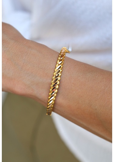 14 Ayar Altın Burma Kelepçe 3160 Sarı Altın