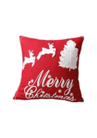 Springsun Noel Dekoratif Yastık, Pamuklu Kumaş, 45x45cm, Yılbaşı Ev Dekorasyonu, Makinede Yıkanabilir Diğer