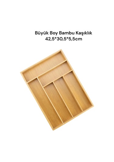 Bambu Çekmece Düzenleyici, Kaşıklık Büyük Boy