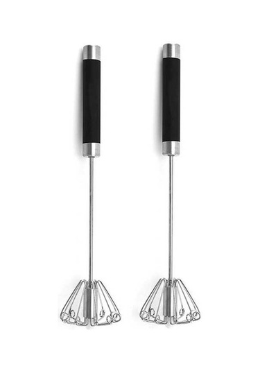 Ulzyvf Yumurta Çırpıcı Paslanmaz Mutfak Mikseri Döndürülebilir Çelik Siyah