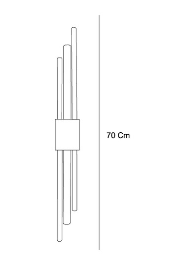 Tra74145 Eco 70 Cm Led Aplik Simetri Beyaz
