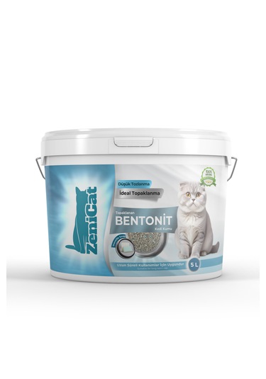 Zenicat Marsilya Sabun Kokulu Renkli İnce Taneli Doğal Bentonit Kedi Kumu 5 L