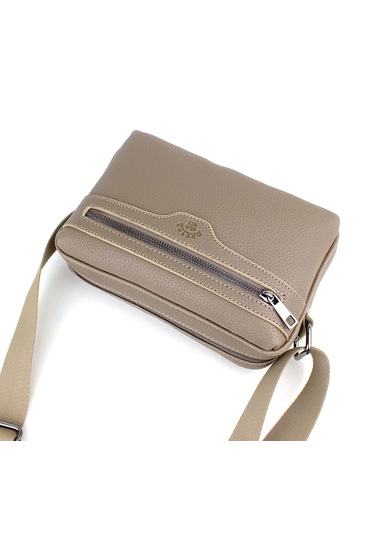 Erkek Vizon Ayarlanabilir Omuz Askılı Çapraz Omuz Çantası Vizon