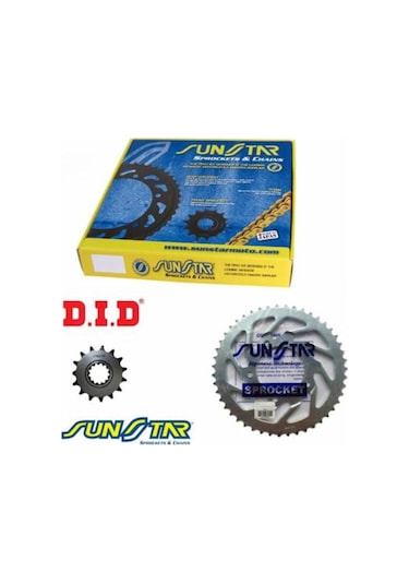 Did Sunstar Vx3 2012-2018 Suzuki Gw 250F Uyumlu Zincir Dişli Set 539087744