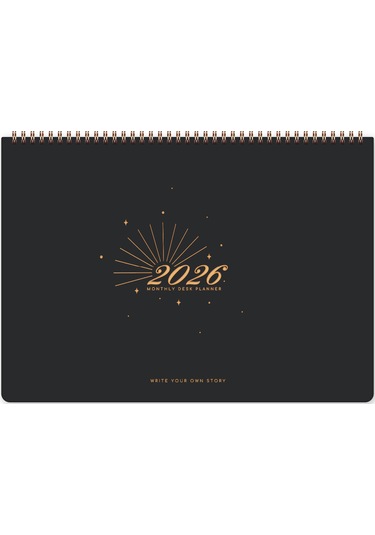 2026 Masaüstü Planlayıcı Takvim 24x34 Cm - Siyah