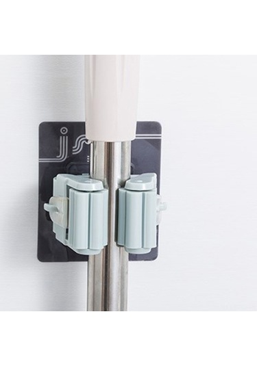 Springsun Banyo Suction Cup Mop Tutucu - Delme Yok Abs Malzeme - Duvar Kurulu Temizlik Aletleri Organizatörü Diğer