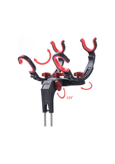 Dianziye İki Balıkçılık Kamışı Tutabilir Ayarlandırabilen Abs + Paslanmaz Çelik Toprak Takılı İki Kollü Kamış Tutucu