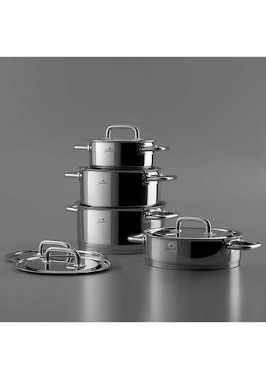 Jumbo 500.01.01.1042 Metalix 4'lü Tencere Seti Parlak