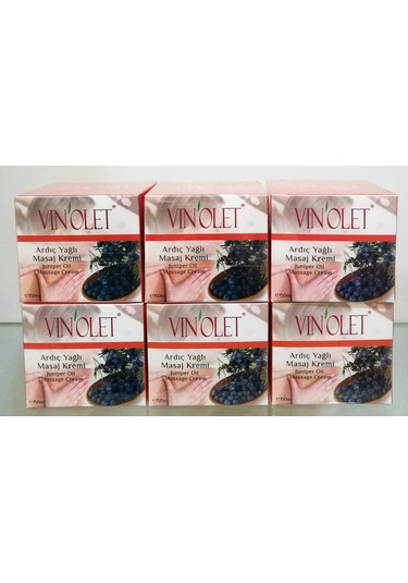 Vinolet Ardıç Yağlı Masaj Kremi 6 x 150 ML