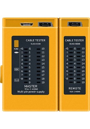 Konesam Rj45 Ve Hdmı Bağlantı Test Aleti - Hatalı Kabloları, Kısa Devreleri Ve Açık Devreleri Hızlı Tespit Edin - Pil Dahil Değil