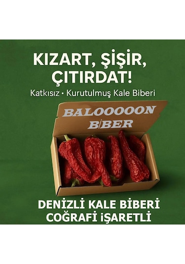 Denizli Tatlı Kale Biberi Balonbiber 10'lu