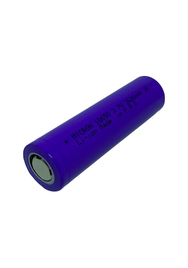 Micron INR18650E2600 2600 mAh 3.7 V 18650 Li-Ion Şarj Edilebilir Pil 2'li + Taşıma Kutusu