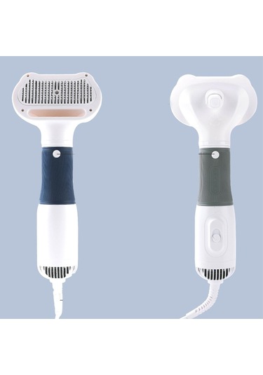 Homyl Pet Kurutma Saç Makinesi Slicker Fırça Ev Kedi Gri