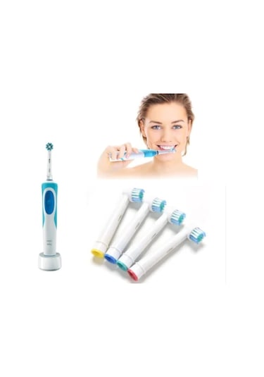 Tüm Şarjlı Diş Fırçaları ile Uyumlu 4'lü Yedek Başlık