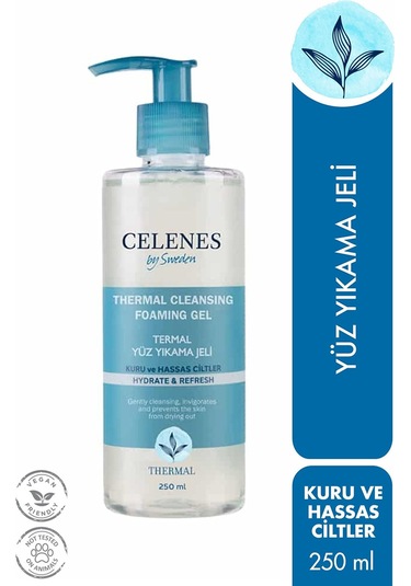 Celenes Thermal Kuru ve Hassas Ciltler İçin Temizleme Jeli 250 ML