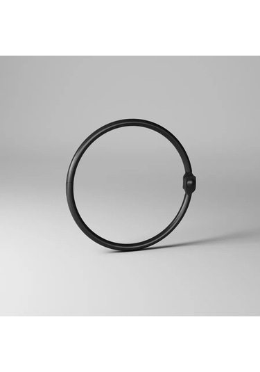 Iddıs Banyo İçin Metal Perde Halkaları, 12 Adet 340596352 Siyah