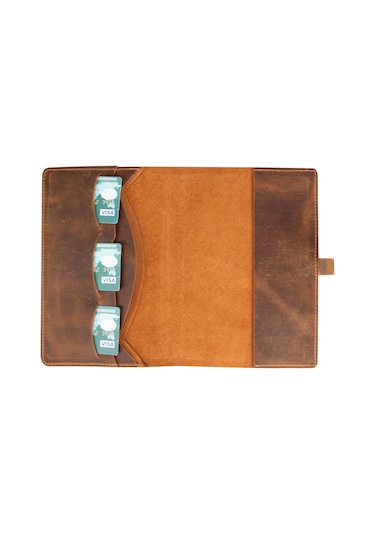 Bloom Quiet Edit Moccasin A5 Deri Kitap Defter Kılıfı