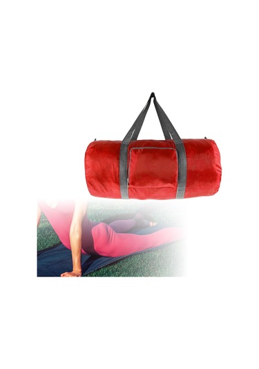 Suntek Katlanabilir Seyahat Duffel Torbası Katlanır Kırmızı Kırmızı