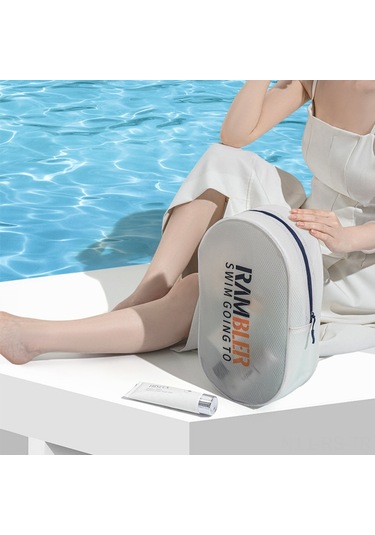 Reedark Büyük Kapasiteli, Islak-kuru Ayrılmış Seyahat Makyaj Çantası - Taşınabilir, Dayanıklı, İçindekilerini Düzenleyen Bej Büyük Boy Toptan Diğer