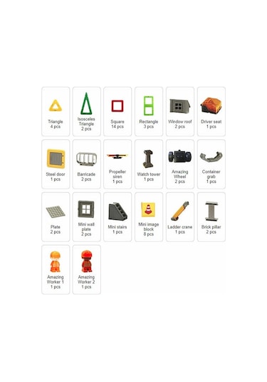 Magformers Mıknatıslı Construction Set - 50 Parça