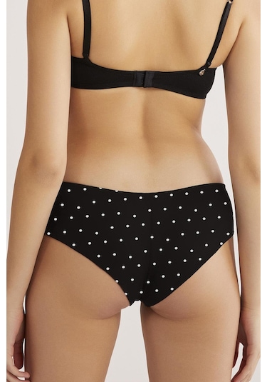 Kom Polka Puantiyeli Brazilian Kadın Külot 001