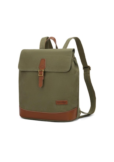 Kanvas Kumaş Kadın Sırt Çantası Smart Bags 1329 Haki