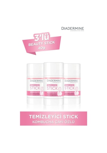 Diadermine Kombucha Çayı Özlü Temizleyici Stick 40 G x 3