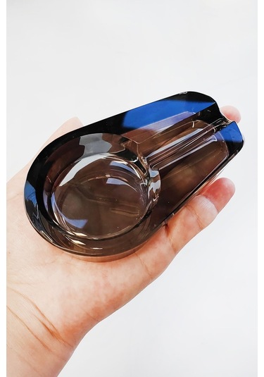 Falconetti Siyah Cam Puro ve Sigara Küllüğü Küllük Ra08sy