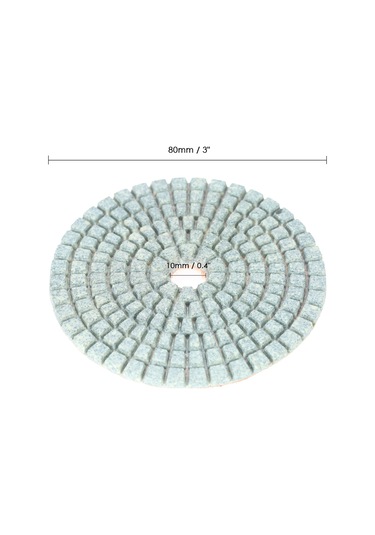 10 Adet 3 İnç Elmas Esnek Islak Parlatma Pedleri Taşlama E3187-1