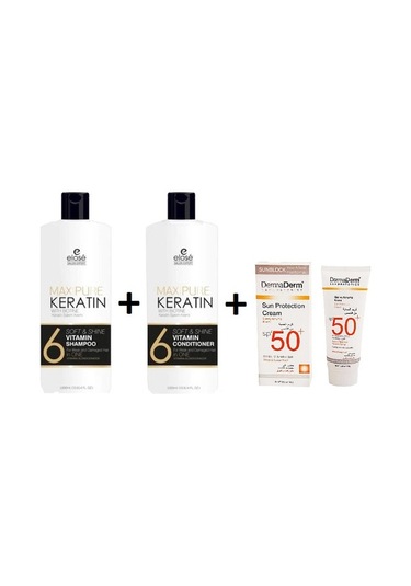 Elose Şampuan 1000 ML +Saç Kremi 1000 ML + Dermaderm Güneş Koruma