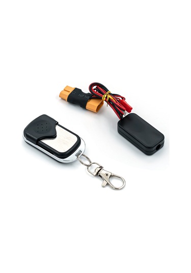 Samdoo Rc Araçları İçin Gri Alüminyum Çekici Ve Kumanda Seti - Traxxas Trx-4, Axial Scx10, Rc4wd Uyumlu Xt60 Bağlantı 5-7.4v