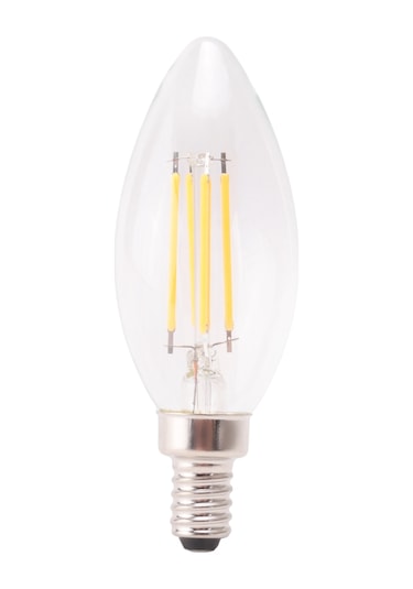 E12 4w Edison Mum Alev Filament Led Ampul Lamba 10 3,5 Cm