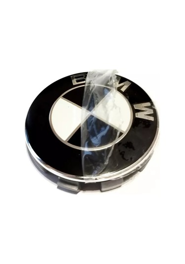 Bmw Jant Deliği Kılıfı 68 -65 Mm Siyah-beyaz 4 Adet 178899890