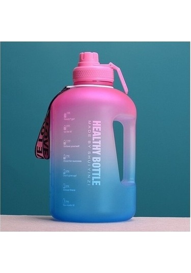 2.2l Büyük Kapasiteli Su Şişesi - Mavi M7ıj46 Rose Gold