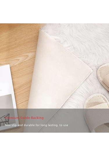 Tongxida Yumuşak Yuvarlak Pembe Halı, 60cm Saçlı Paspas - Yatak Odası/otura Odası Dekorasyonu