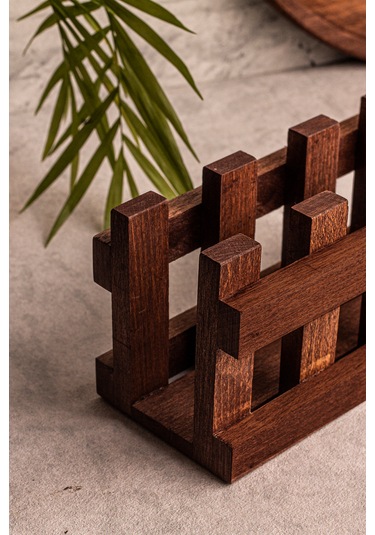 Snippy Farmy - Ahşap Peçetelik Masaüstü Peçete Organizeri