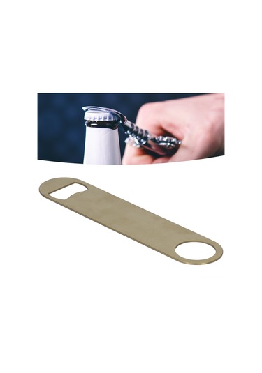 Ximistore9 304 Paslanmaz Çelik Kalın Kenar Açıcı, Kolay Kullanimlı Bira Kapağı Açıcı, Dayanıklı Bardaq Tipi Açıcı Altın