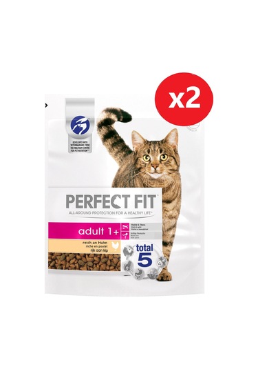 Perfect Fıt Yetişkin Hindili Kuru Kedi Maması 750gr 2 Adet
