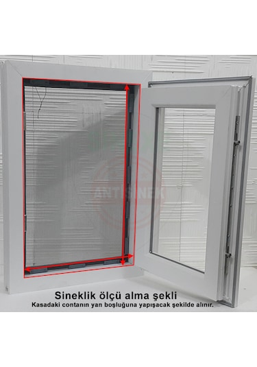 Cırtlı Yapışkanlı Pencere Sineklik - Pvc Pimapen Cam Sinekliği