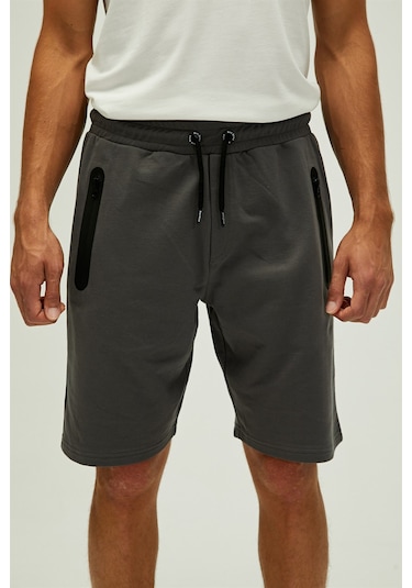 Bad Bear Erkek Şort Miles Sweatshort-23328 Antrasit