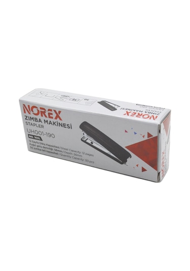 Norex Zımba Makinesi No:10 12 Yaprak Diker Siyah Uh001-190