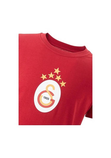 Galatasaray Lisanslı 5 Yıldızlı Arma Kırmızı T-shirt Uv Ahşap Kutulu KIrmızı