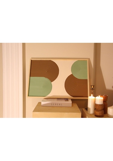 Cıgılwood Boho Brown Ahşap Bohem Tablo 2