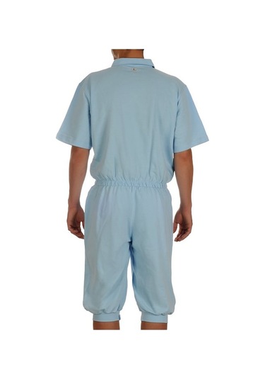 Caretex EH-40 Bacak Fermuarlı Alzheimer Erkek Hasta Tulumu S