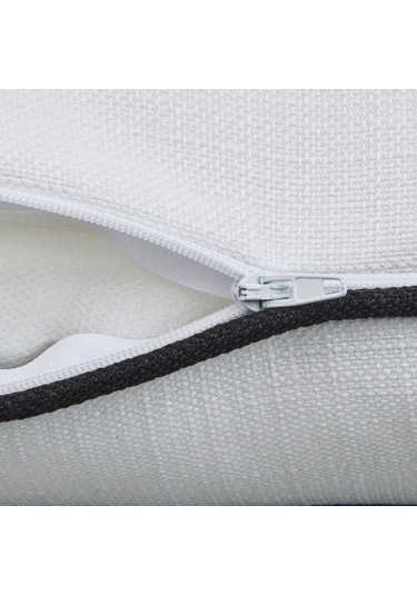 Evidea Soft Ethnic Biyeli Kırlent - Beyaz - 30x50 Cm Beyaz