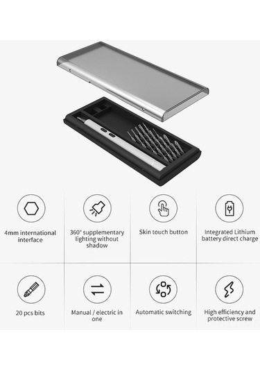 Pazly Tornavida Tamir Seti Profesyonel Pratik İşleri İçin Günlük Elektrikli Çözüm - Kv