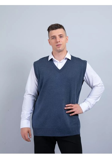 Pralkin İ Ko Erkek Klasik Yelek 11676515 Açık Mavi