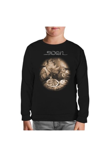 Soen - Tellurian Siyah Çocuk Sweatshirt Siyah