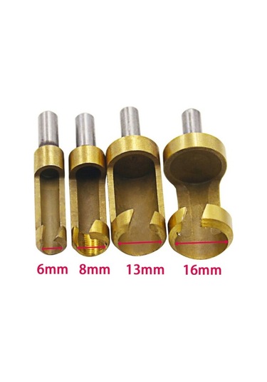 Wealthglow Adet/takım Titanyum Kaplı Fiş Kesici Delik Ahşap Kereste Matkap Ucu 6-16mm Podazz Yok Hbcv00005f3n7j Plywgt